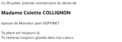 Colette COLLIGNON