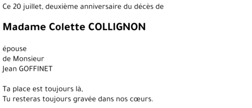 Colette COLLIGNON