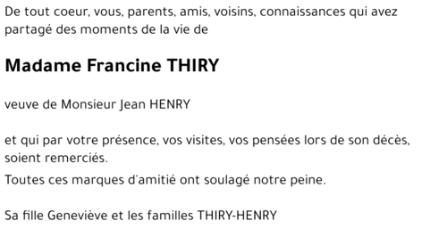 Francine THIRY