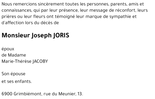 Joseph JORIS