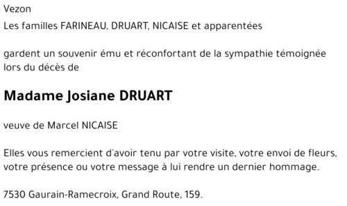 Josiane DRUART