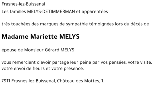 Mariette MELYS