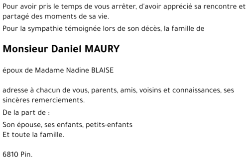 Daniel MAURY