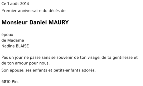 Daniel MAURY