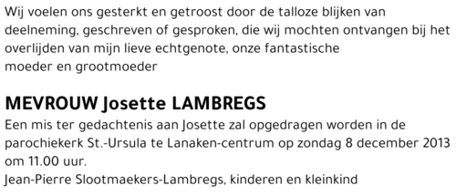 Josette Lambregs