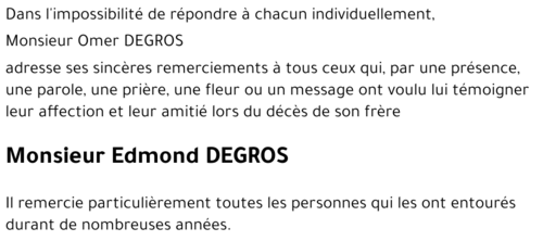 Edmond DEGROS