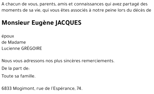 Eugène JACQUES