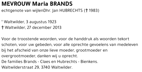 Maria BRANDS