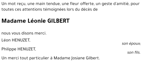 Léonie GILBERT