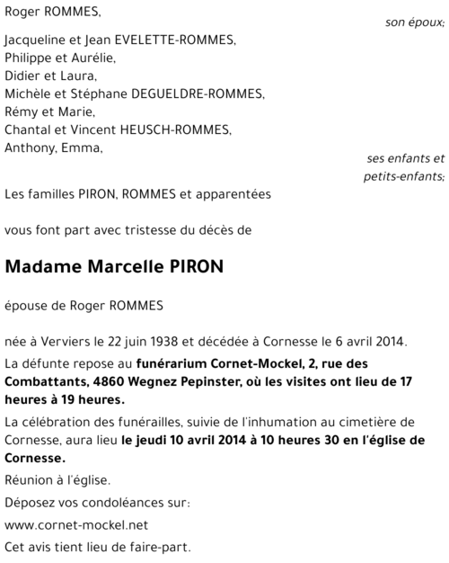 Marcelle PIRON