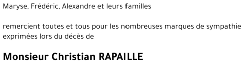 Christian RAPAILLE