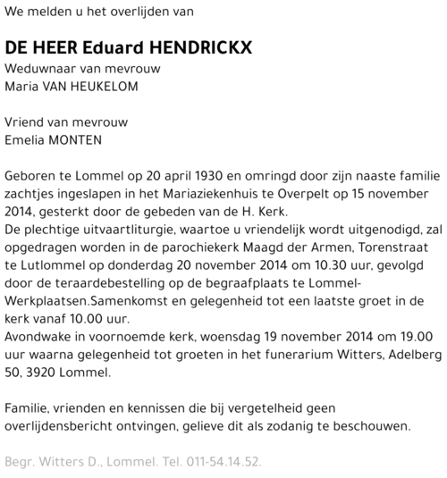 Eduard Hendrickx