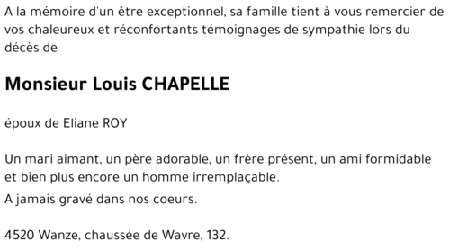 Louis CHAPELLE