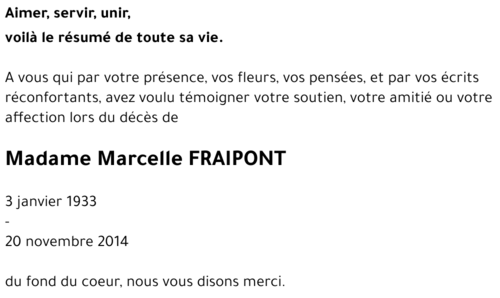 Marcelle FRAIPONT