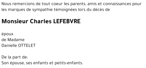 Charles LEFEBVRE 