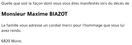 Maxime BIAZOT