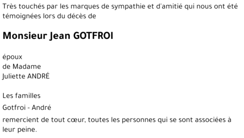 Jean GOTFROI