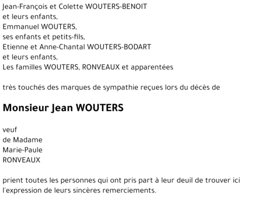 Jean WOUTERS