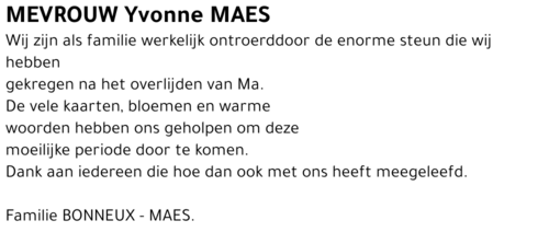 Yvonne Maes