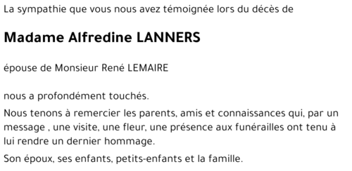 Alfredine LANNERS