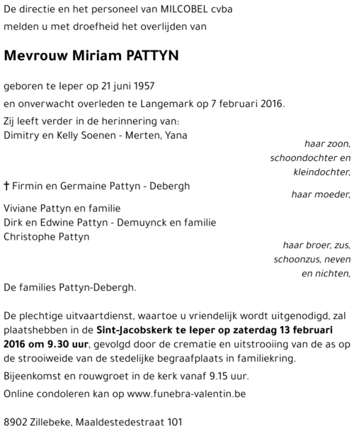 Miriam Pattyn