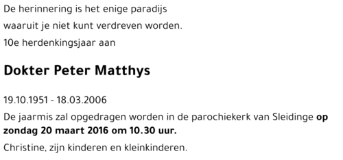 Peter Matthys