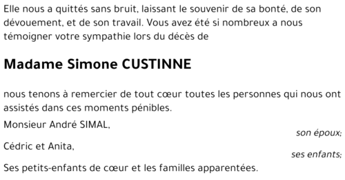 Simone CUSTINNE