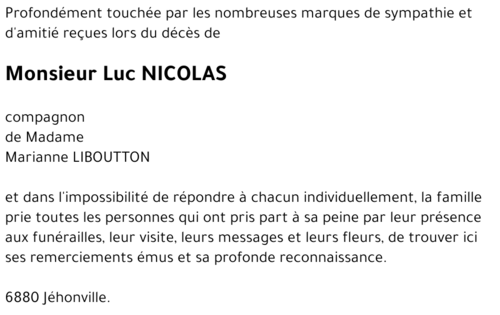 Luc NICOLAS