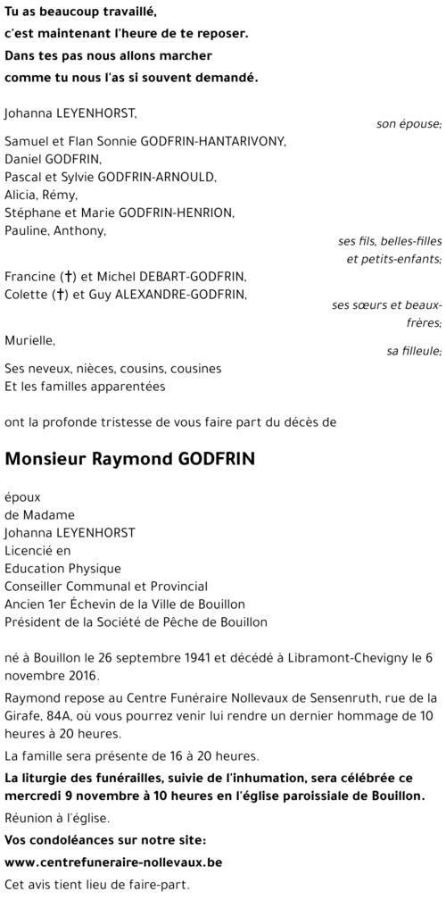 Raymond GODFRIN