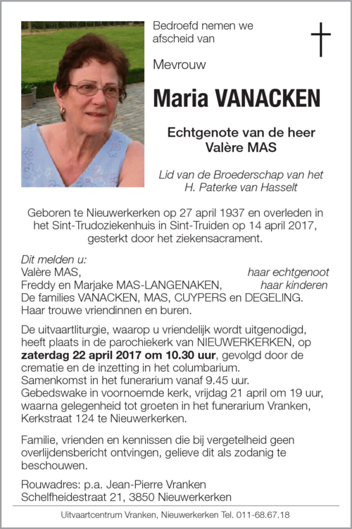 Maria Vanacken