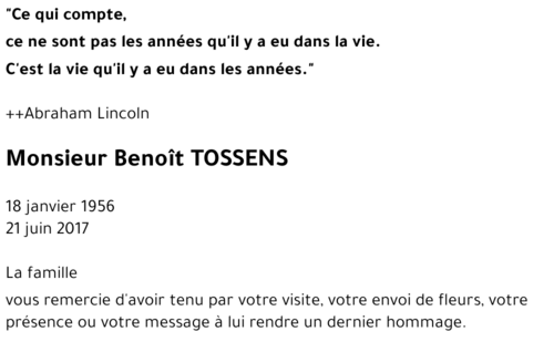 Benoît TOSSENS