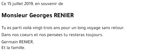 Georges RENIER