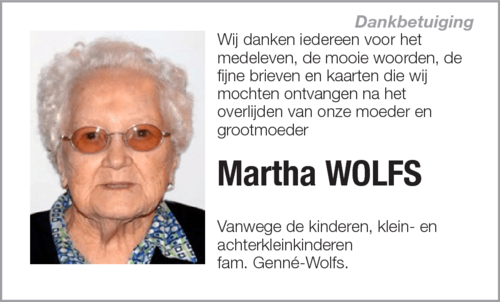 Martha Wolfs