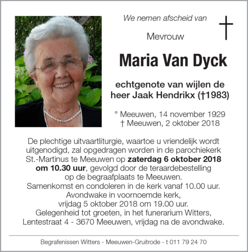 Maria Van Dyck