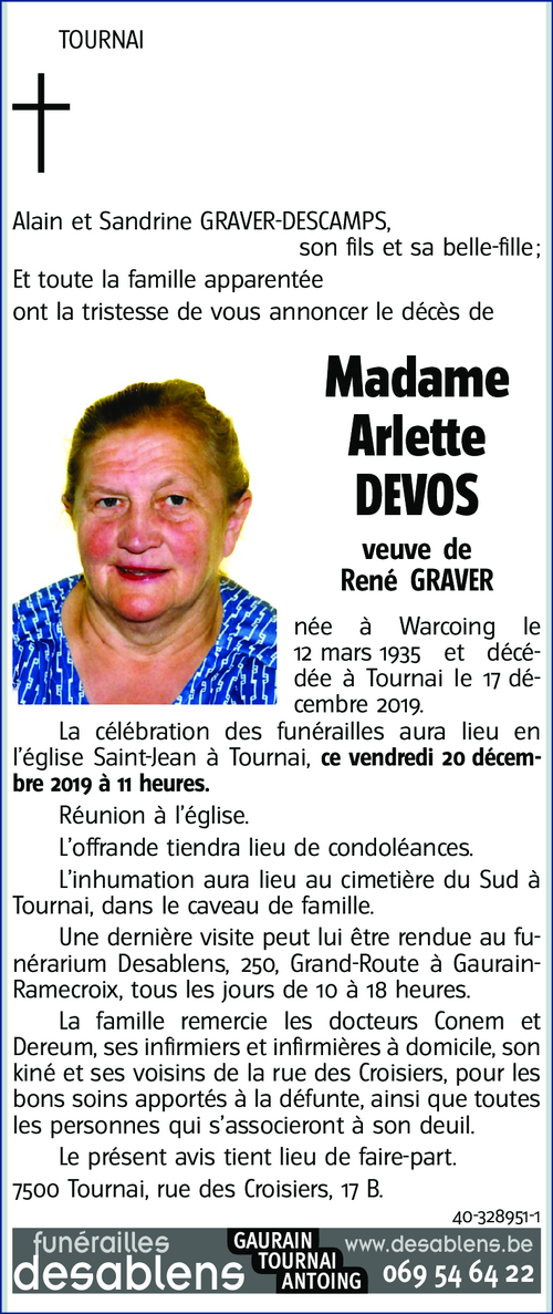 Arlette DEVOS