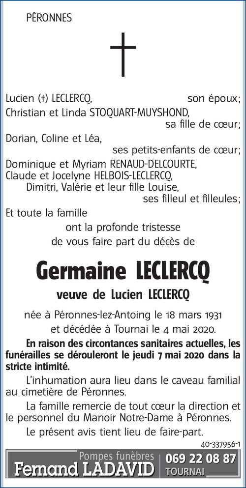 Germaine LECLERCQ