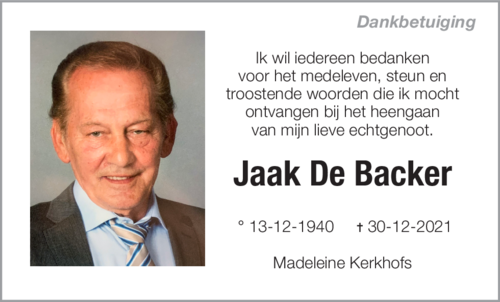 Jaak De Backer