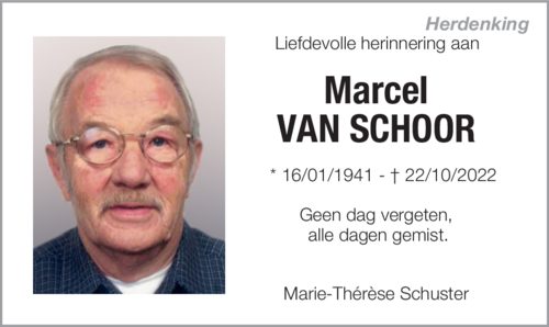 Marcel Van Schoor