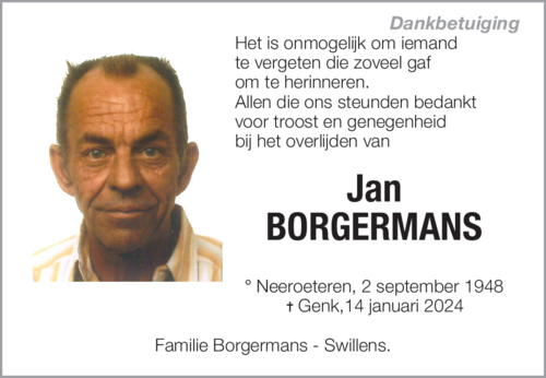 Jan BORGERMANS